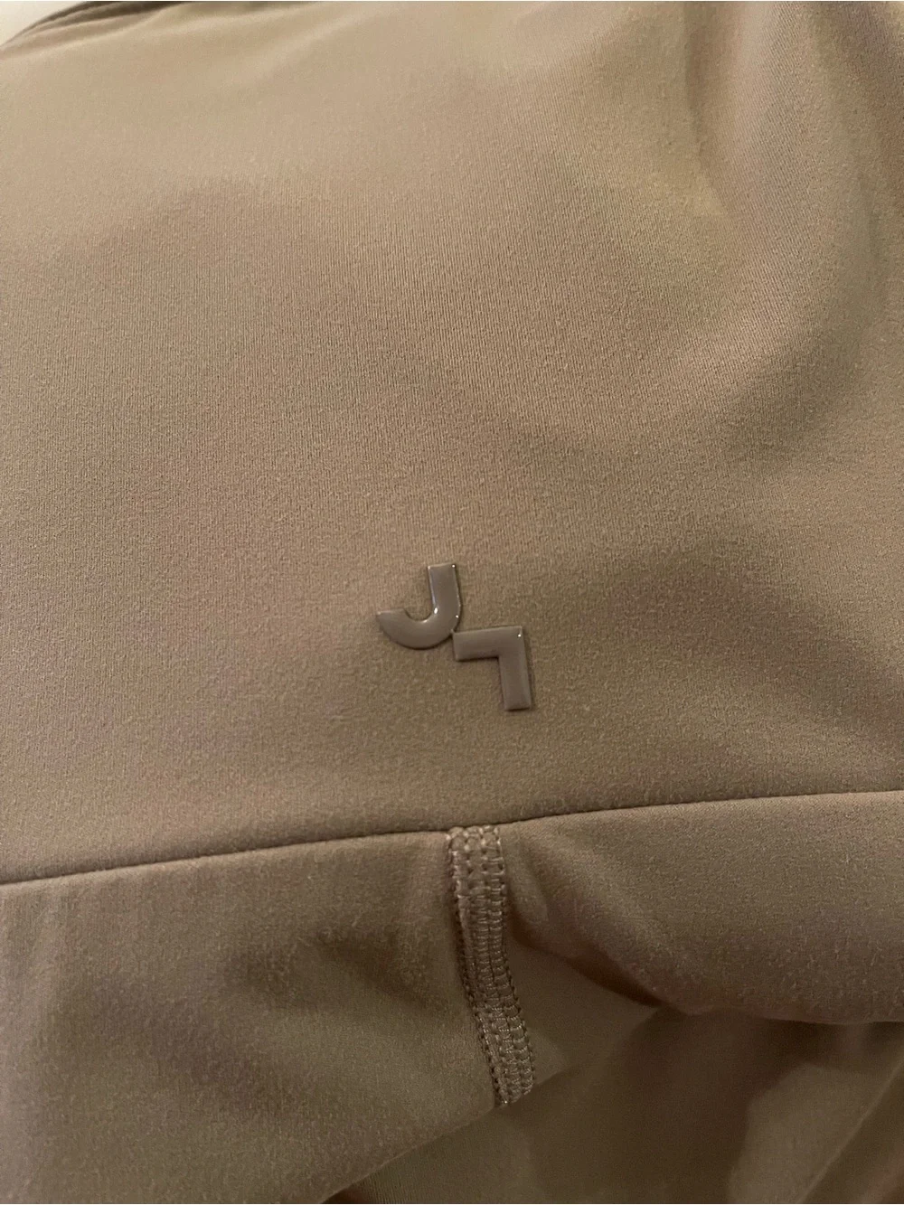 JoyLab One-Shoulder Cutout Flare Jumpsuit in Taupe - Picture 10 of 10